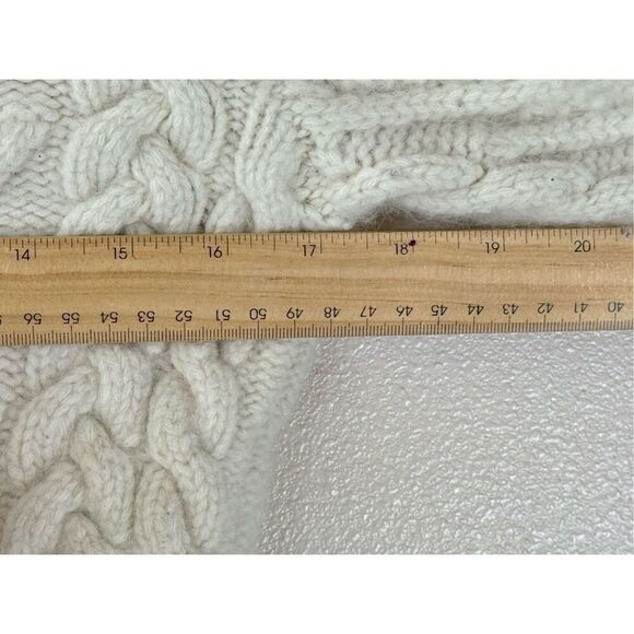 Lauren by Ralph Lauren Rabbit Hair & Wool Blend Cable Knit Turtleneck Sweater S - Picture 11 of 11